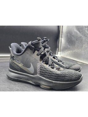 Nike LeBron Shoes Youth Size 6Y Black Witness V Basketball CT4629-002 Damage